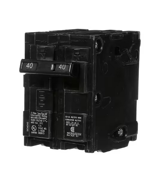 40 Amp Double-Pole Type QP Circuit Breaker - 9992607