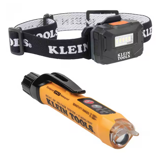 Rechargeable Headlamp and Non-Contact Voltage Tester Tool Set, 2-Piece - 91006526981