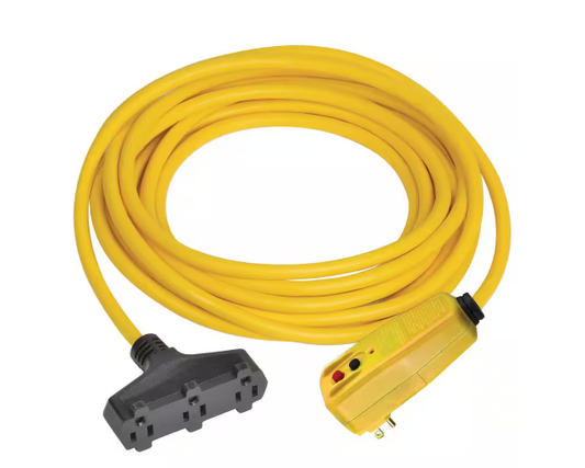 25 ft. Right Angle GFCI Triple Tap Cord - 91000497867