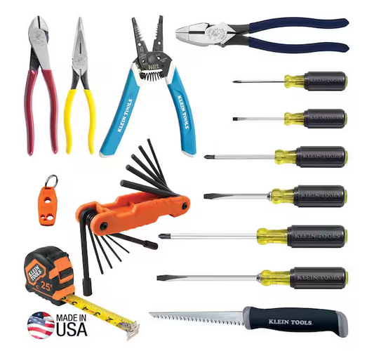 Fixed Blade Driver and Plier Tool Set, 14-Piece - 91011005231