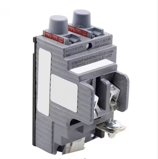 New Pushmatic 15 Amp/15 Amp 1-1/2 in. 1-Pole Replacement Circuit Breaker - 9330794