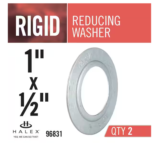 1 in. x 1/2 in. Rigid Conduit Reducing Washer (2-Pack) - 9293766