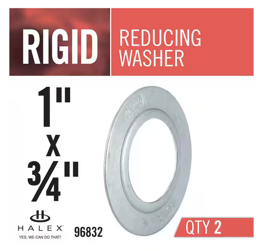 1 in. x 3/4 in. Rigid Conduit Reducing Washer (2-Pack) - 9293767