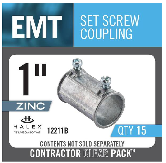 1 in. Electrical Metallic Tube Set-Screw Couplings (15-Pack) - 91002085795