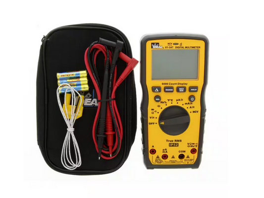 1000-Volt Auto Range TRMS 6000-Count Display Multimeter with NCVT and Temp - 91009569664