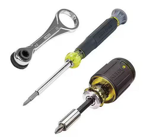 Multi-Bit Screwdriver and Mini Ratchet Tool Set (3-Piece) - 91010891055