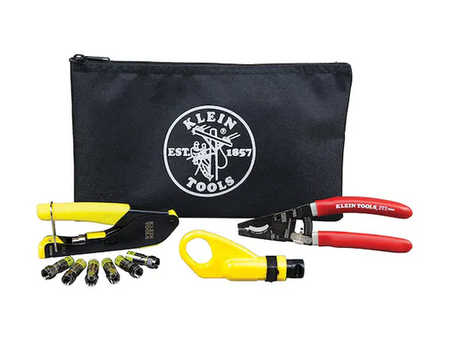 Coax Cable Installation Tool Set with Zipper Pouch - 91003010104