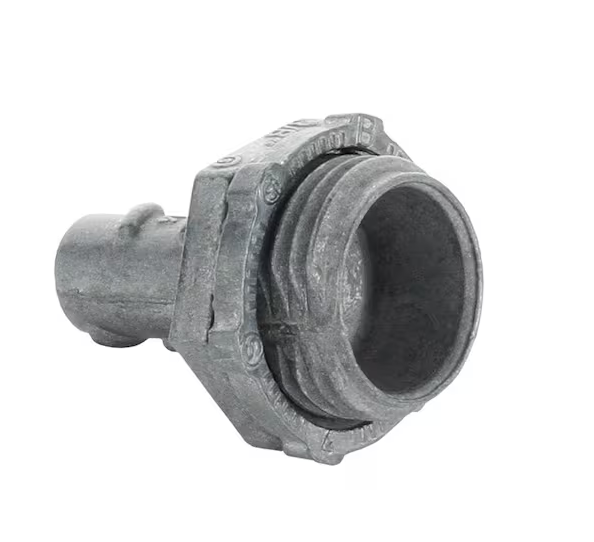 3/8 in. (1/2 in. knockout) Flexible Metal Conduit (FMC) Screw-in Connector - 91006231955