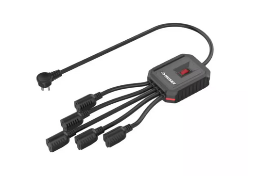 3 ft. 5-Outlet Power Squid Adapter Extension Cord, Black - 91010591560