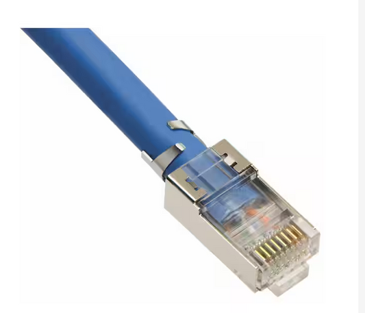 Shielded EZ-RJ45 for CAT5e and CAT6 with External Ground (50 per Bag) - 91002371457