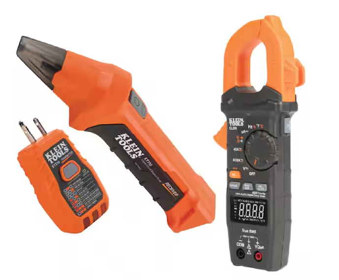 400 Amp AC/DC Digital Clamp Meter and Digital Circuit Breaker Finder Tool Set - 91009478750