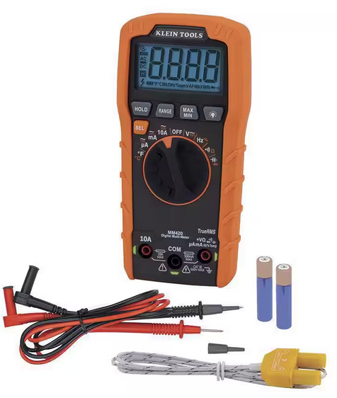 600-Volt Digital Multi-Meter, TRMS Auto-Ranging, Temp - 91007898695