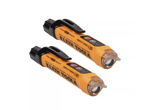 12-Volt to 1000-Volt AC Dual Range Non-Contact Voltage Tester with Flashlight (2-Pack) - 91009474486