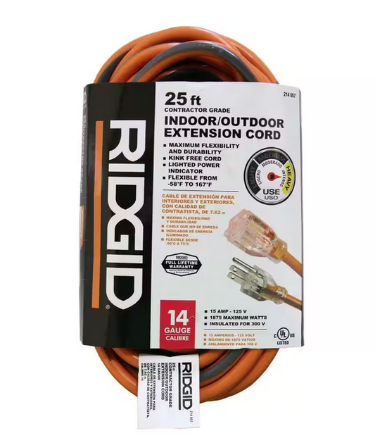 25 ft. 14/3 Extension Cord - 9214057