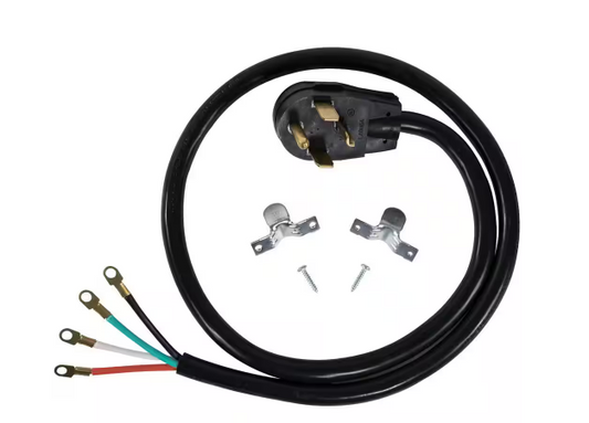 5 ft. 10/4 4-Wire Closed-Eyelet 30-Amp Dryer Cord - 91004296299