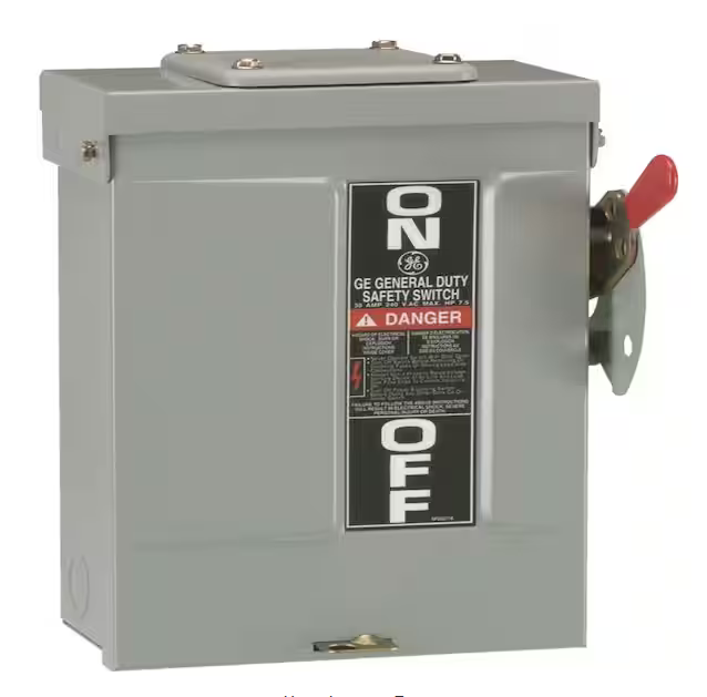 60 Amp 240-Volt Non-Fuse Outdoor General-Duty Safety Switch - 9731397