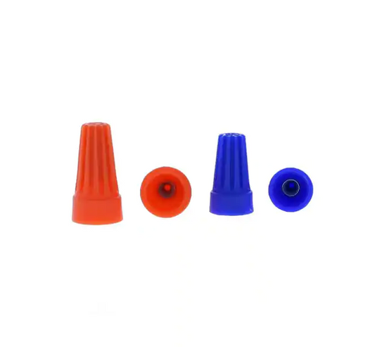 Assorted Orange and Blue Standard Wire Connectors (450 Jar) - 91000010427