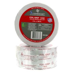 Foil-Grip Mastic Duct Sealant Silver Printed 3" x 100' - 936814