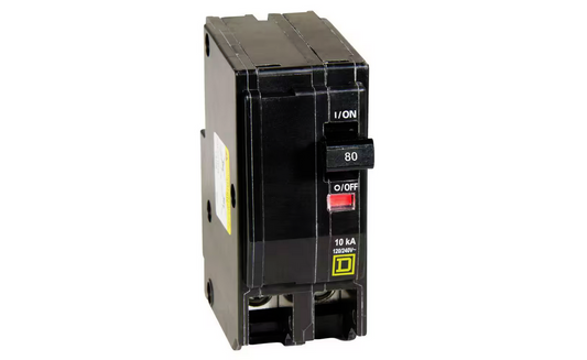 QO 80 Amp 2-Pole Circuit Breaker - 91005527241