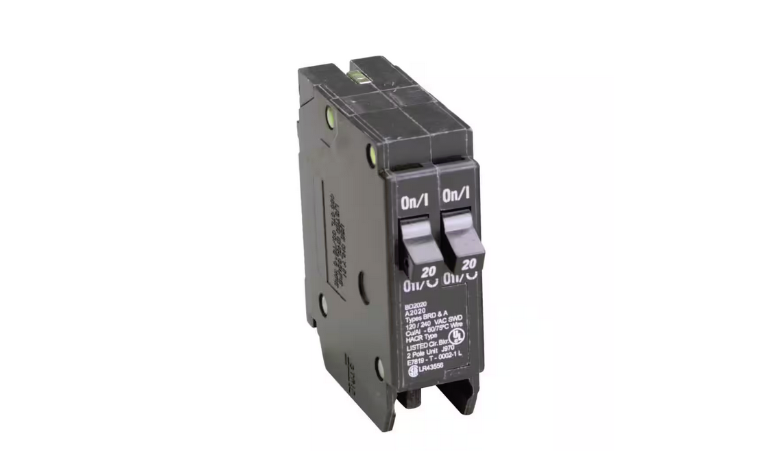 BD 2-20 Amp Single Pole Tandem CTL Circuit Breaker - 9533280