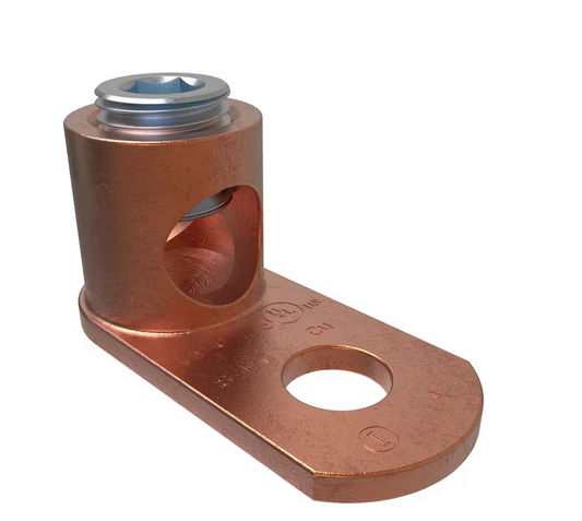 Copper Post Connector, Conductor Range 1/0-8, 5/16 in. Bolt Size (3-Pack) - 91006426810