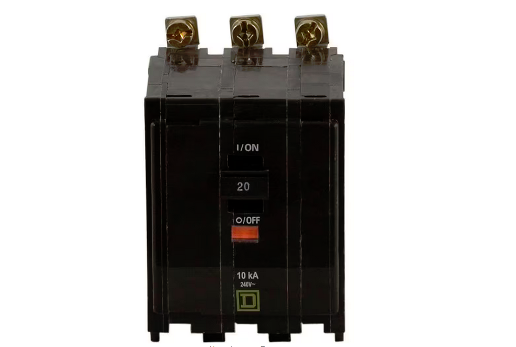 QO 20 Amp 3-Pole Bolt-On Circuit Breaker