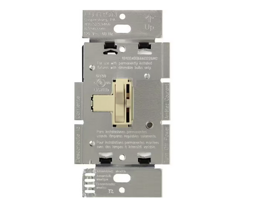 Toggler Dimmer Switch for Magnetic Low-Voltage, 600-Watt/Single-Pole, Ivory (AYLV-600P-IV)