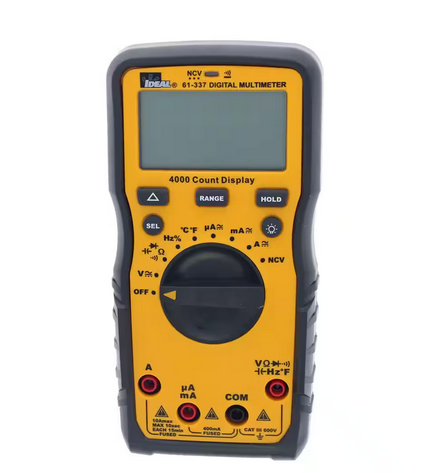 600-Volt Auto Range Multimeter with NCVT and Temp - 91009519724