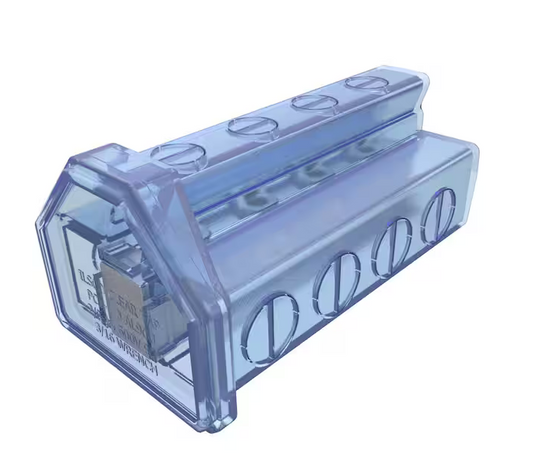 Cleartap Insulated Aluminum Multi-Tap Connector, Dual Rated, Conductor Range 2/0-14, 4 Ports - 91006426756