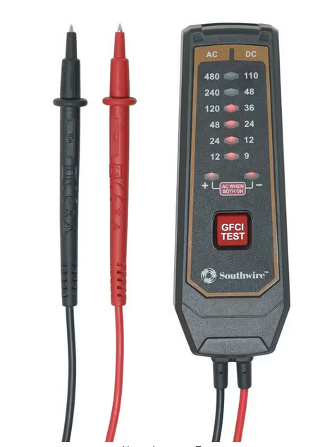 Compact Voltage & GFCI Tester - 91009560224