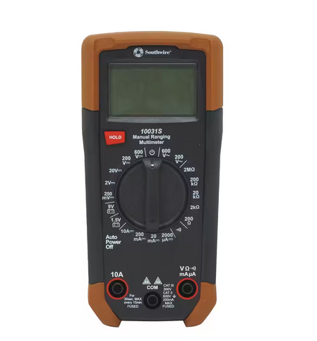 600-Volt 7-Function Manual-Ranging Multi-Meter - 91009560235