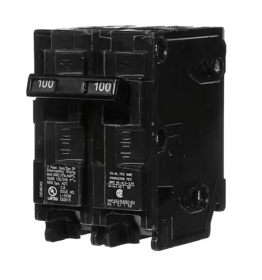 100-Space Amp Double-Pole Type QP Circuit Breaker - 9992585