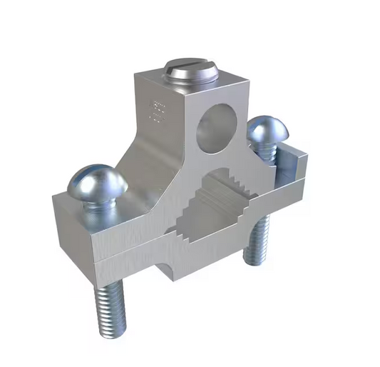 Permaground Aluminum Ground Clamp Connector, Conductor Range 1/0-14 (4-Pack) - 91006426786