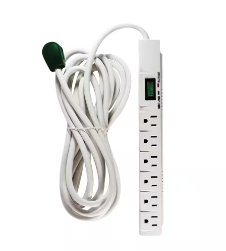 6 Outlet Surge Protector w/ 15 ft. Heavy Duty Cord - 91001069643