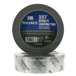 Metalized Cloth Duct Tape UL181FX Silver 2" x 60 Yards - 914622