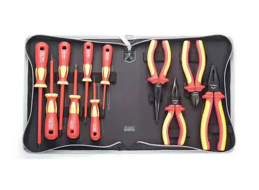 11-Piece 1,000-Volt Insulated Screwdriver and Plier Set