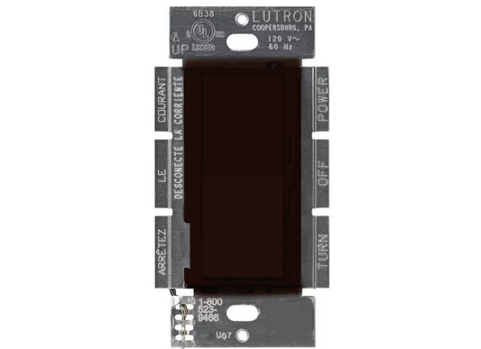 Diva 3-Speed Fan Control, Single-Pole/3-Way, 1.5 Amp, Brown (DVFSQ-F-BR)