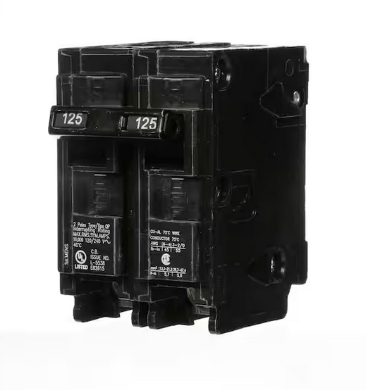 125 Amp Double-Pole Type QP Circuit Breaker - 9100244