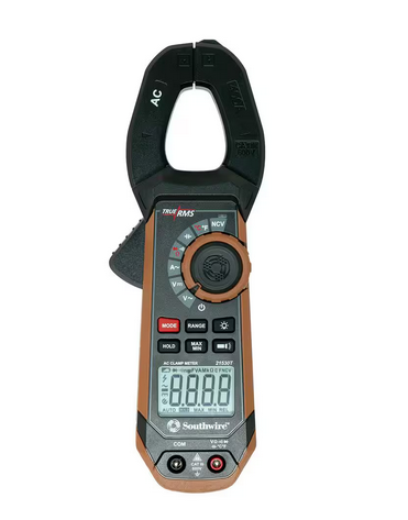 400 Amp AC Clamp Meter with True RMS, Built-In NCV, Worklight, and Third-Hand Test Probe Holder - 91009560251