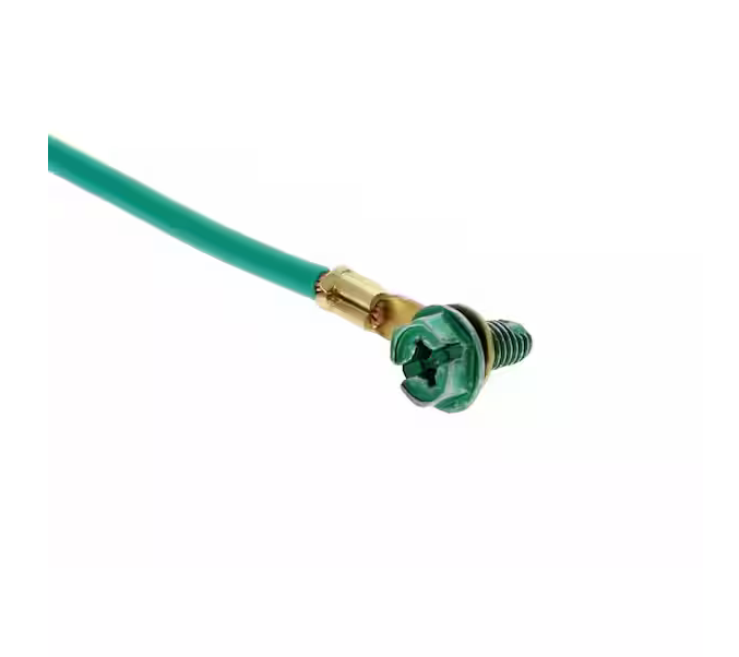 14 AWG Stranded Grounding Pigtail with #10 Fork/Ring/Ground Screw, (25-Pack) - 91007714161