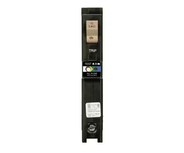 CH PON 15 Amp Dual Function AF/GF Breaker - 91005590292