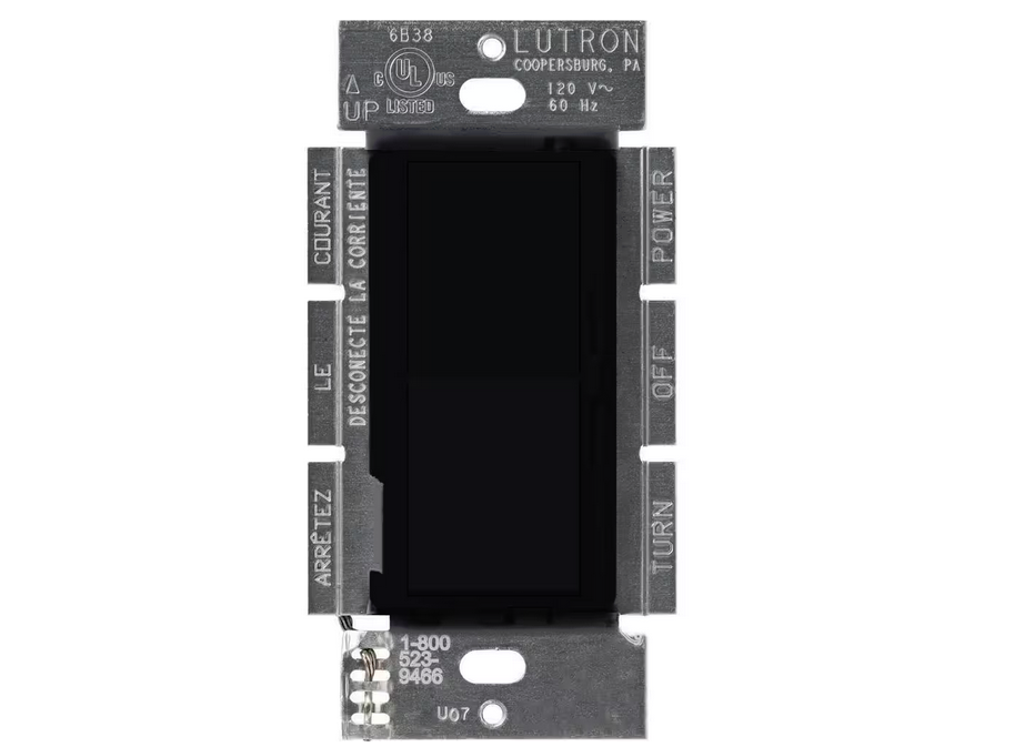 Diva 3-Speed Fan Control, Single-Pole/3-Way, 1.5 Amp, Black (DVFSQ-F-BL)