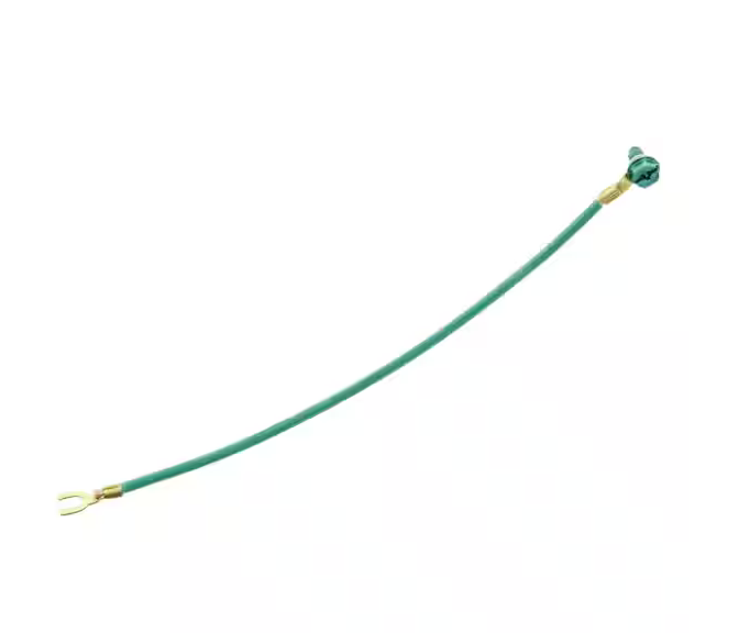 12 AWG Stranded Grounding Pigtail with #10 Fork/Ring/Ground Screw, (50-Pack) - 91007600137