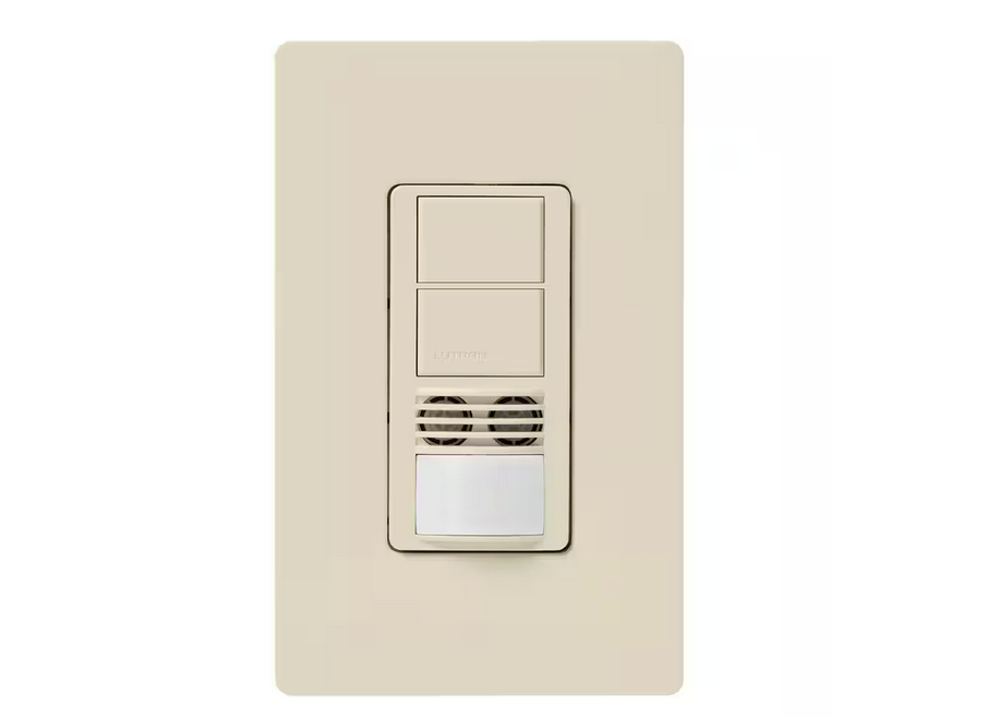 Maestro Dual-Circuit Dual-Tech Motion Sensor Switch, 6-Amp/Single-Pole or 3-Way, Light Almond (MS-A202-LA) - 91001083658