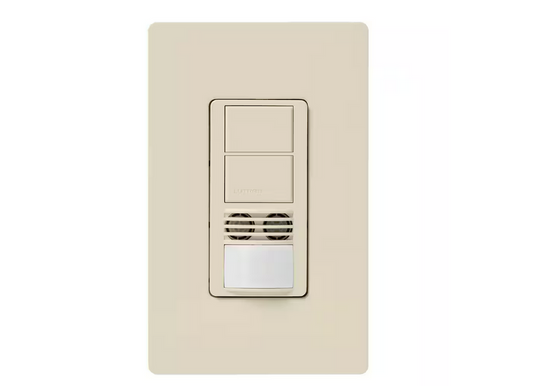 Maestro Dual-Circuit Dual-Tech Motion Sensor Switch, 6-Amp/Single-Pole or 3-Way, Light Almond (MS-A202-LA) - 91001083658