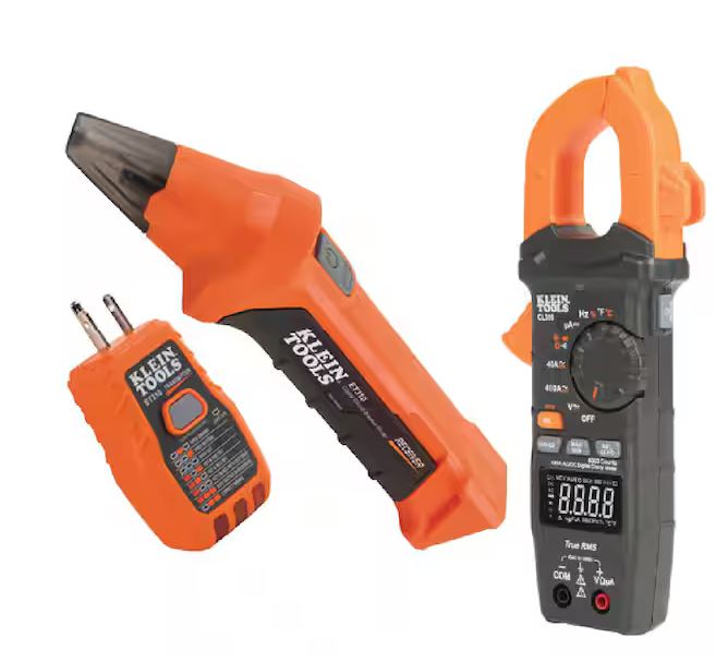 400 Amp AC/DC Digital Clamp Meter and Digital Circuit Breaker Finder Tool Set - 91009478750