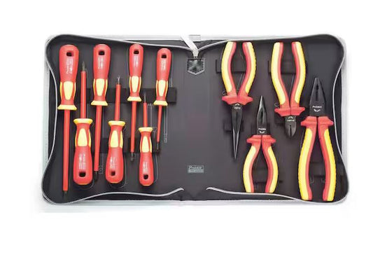 11-Piece 1,000-Volt Insulated Screwdriver and Plier Set - 91011005313