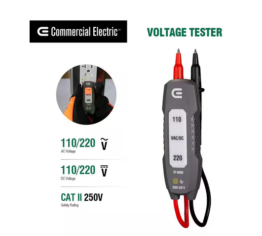 110-Volt/220-Volt Voltage Tester - 9345224