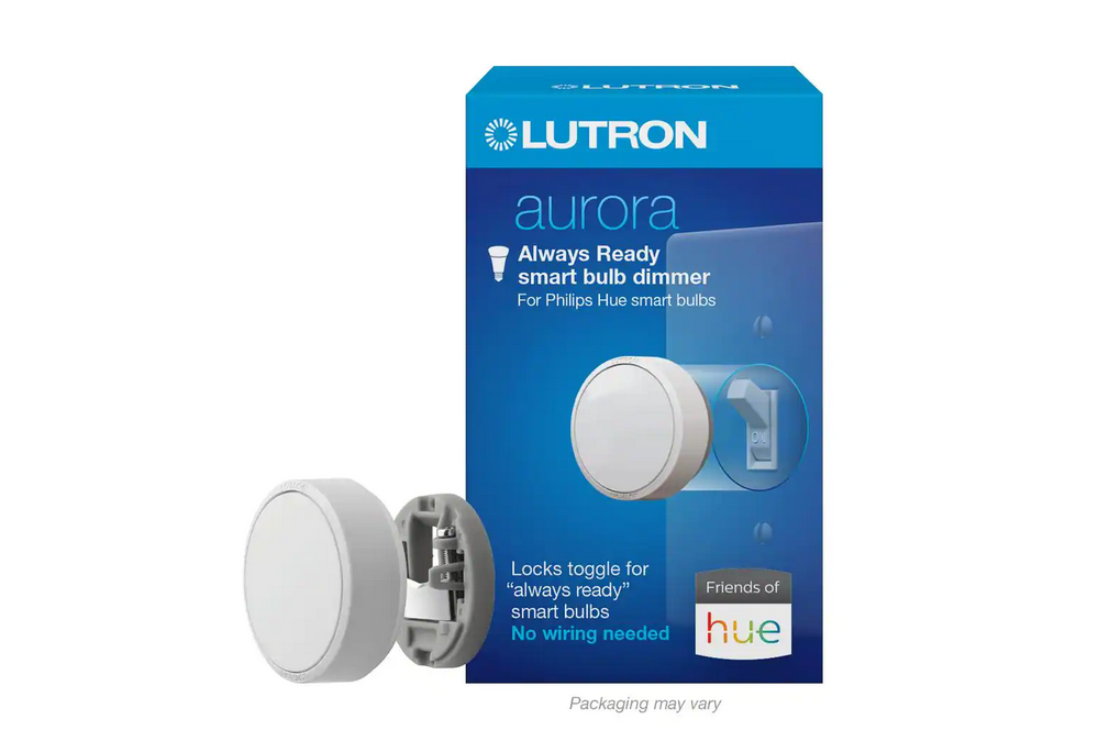 Aurora Smart Bulb Dimmer Switch for Philips Hue Smart Bulbs, White (Z3-1BRL-WH-L0) - 91004291898