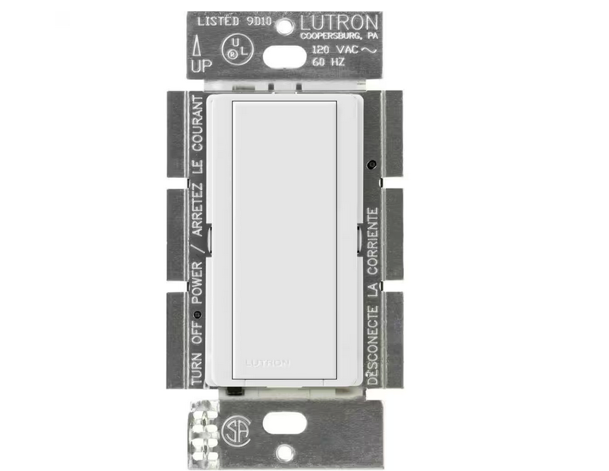 Maestro Companion Switch, for use with Maestro LED+ Dimmer Switches, 8-Amp, White (MA-AS-WH) - 91001257065